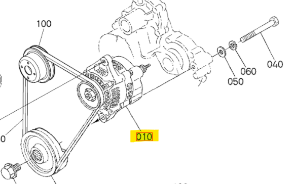ГЕНЕРАТОР KUBOTA V1505