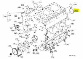 ЗАГЛУШКА ГБЦ KUBOTA V2607