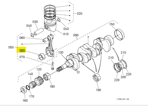 ВКЛАДЫШ ШАТУННЫЙ KUBOTA V1305 STD